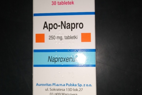 Apo Napro 250 mg 1 opakowanie x 30 tabl termin ważności sierpień 2024