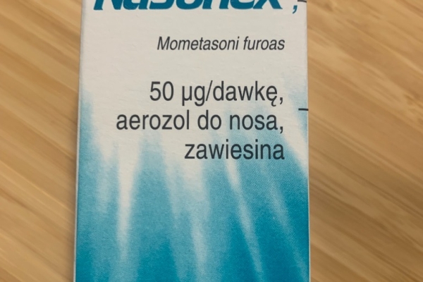 Nasonex 0,05% (50mcg/dawkę), aerozol do nosa, 140 dawek
