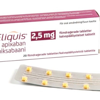 Eliquis, 2,5 mg, tabletki powlekane, 20 szt