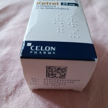 Ketrel 25 mg 30 tabletek